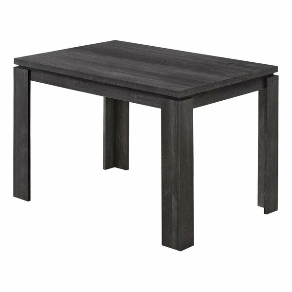 Daphnes Dinnette 32 x 48 in. Reclaimed Wood-Look Dining Table Black DA3076392